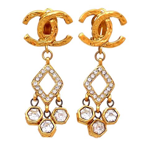 chanel earrings authentic|Chanel earrings outlet.